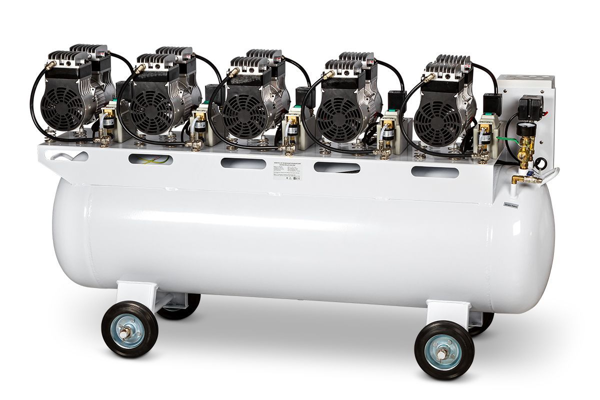 Компрессор воздушный медицинский безмасляный Mercury HK-10EW-180 (500л) Компрессор воздушный медицинский безмасляный Mercury HK-10EW-180 (500л)