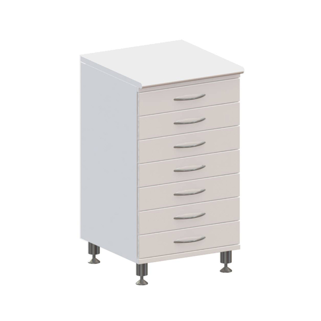 Т7 - тумба напольная на хромированных ножках, 7 выдвижных ящиков | Виталия (Россия) Т7 - тумба напольная на хромированных ножках, 7 выдвижных ящиков | Виталия (Россия)