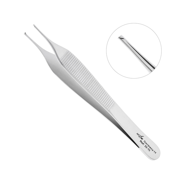 Пинцет хирургический Adson, 120 мм | HLW Dental Instruments (Германия)