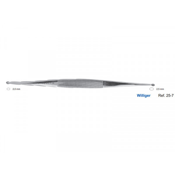 Ложка кюретажная Williger, 2,0-2,5 мм, HLW Dental Instruments (Германия)
