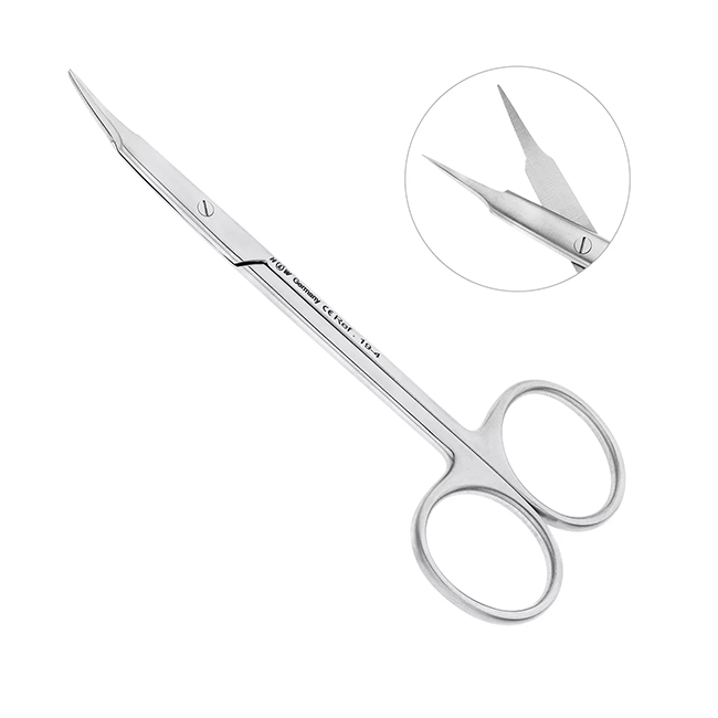 Ножницы хирургические изогнутые Stevens, 115 мм | HLW Dental Instruments (Германия)