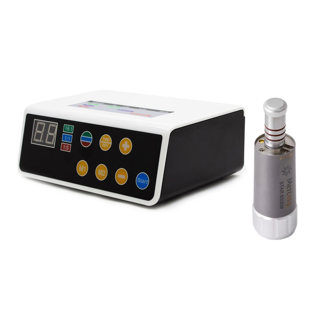 Mercury STAR 600EM - портативный бесщеточный электрический микромотор с фиброоптикой, в комплекте с блоком управления и шлангом | Mercury (Китай)