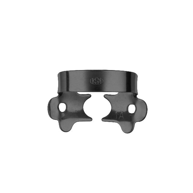 Кламмер для раббердама №1A Black с черным оксидным покрытием | Dentech Corporation (Япония)