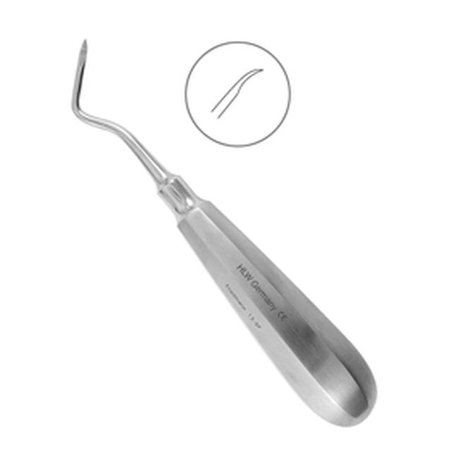 Элеватор Friedmann, изогнутый от себя, 3 мм | HLW Dental Instruments (Германия)