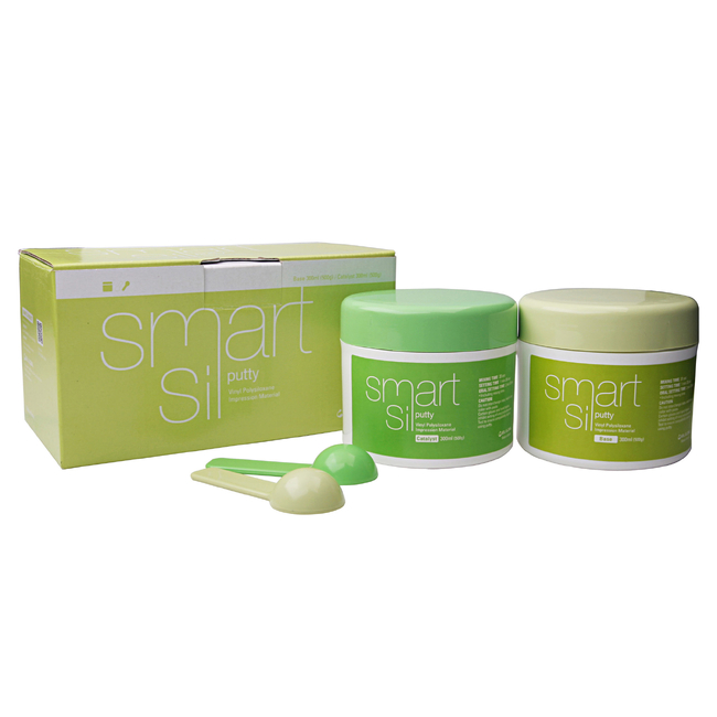 Smart Sil putty - стоматологический слепочный материал (300 мл база + 300 мл катализатор) | Seil Global (Ю. Корея) Smart Sil putty - стоматологический слепочный материал (300 мл база + 300 мл катализатор) | Seil Global (Ю. Корея)