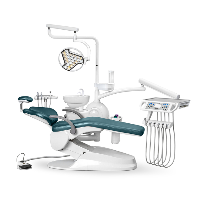 Mercury Safety M2 - стоматологическая установка с нижней подачей инструментов с 24-диодным светильником | Mercury (Китай)