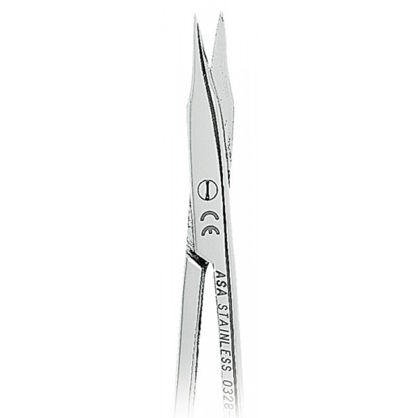 Ножницы для десны N1 изогнутые по плоскости, 11,5 см., Asa Dental (Италия)