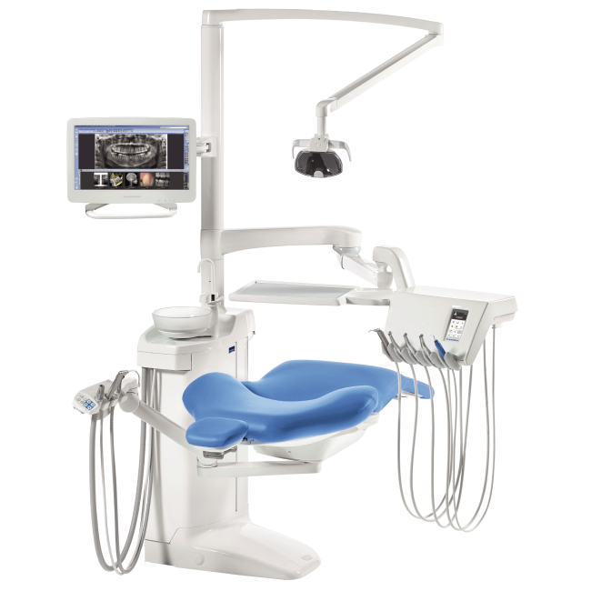 Planmeca Compact i Touch Multimedia - стоматологическая установка с сенсорной панелью и сухой аспирацией., Planmeca (Финляндия)