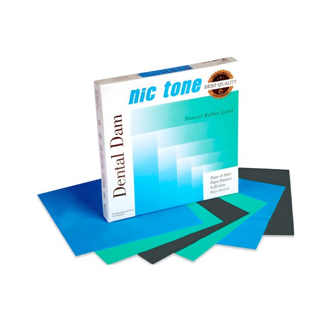 Nic Tone Dental Dam Black - латексный коффердам с нейтральным запахом, цвет черный, размер 152x152 мм, 36 шт. | MDC Dental (Мексика) Nic Tone Dental Dam Black - латексный коффердам с нейтральным запахом, цвет черный, размер 152x152 мм, 36 шт. | MDC Dental (Мексика)