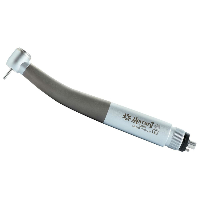 Mercury Black 332K1 - высокоскоростной турбинный наконечник cо стальными подшипниками и 3-х точечным спреем | Mercury (Китай)