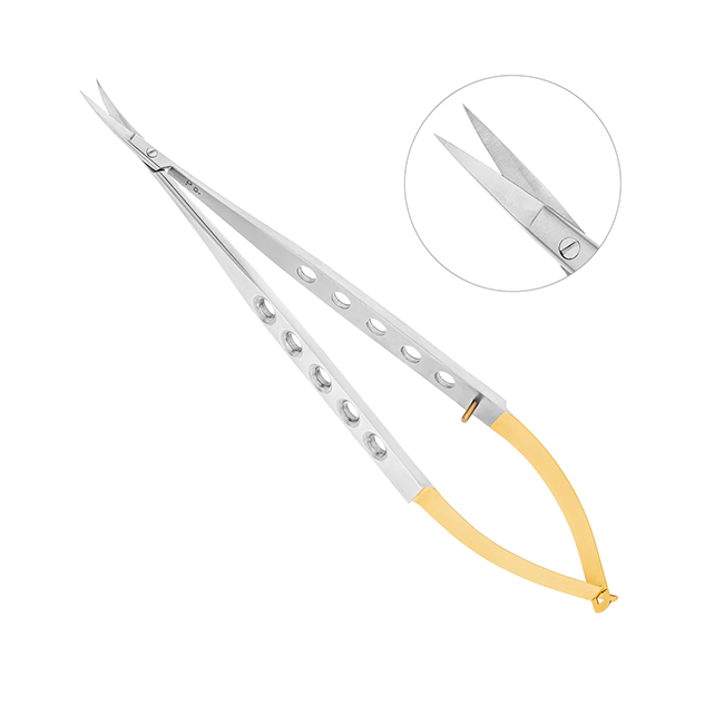 Ножницы-микро изогнутые Micro Schere TC, 170 мм | HLW Dental Instruments (Германия)