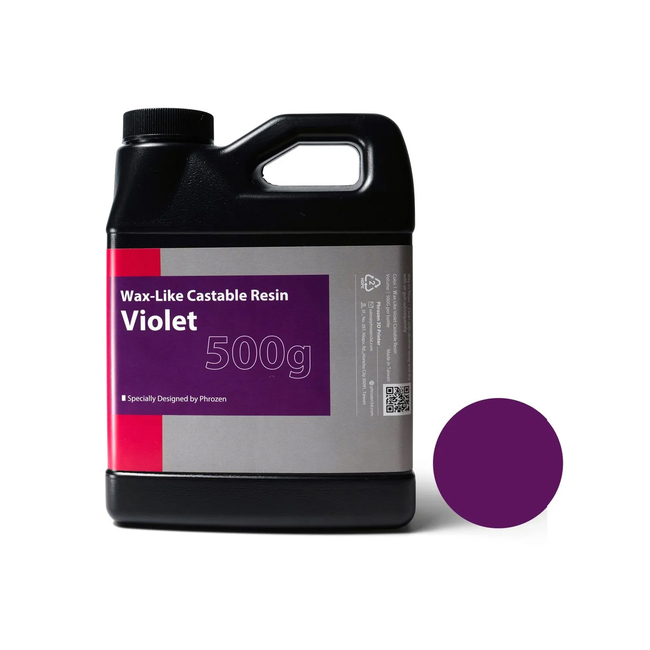 Phrozen Wax-like Castable Violet - фотополимерная смола, фиолетовая, 0.5 кг | Phrozen (Тайвань)