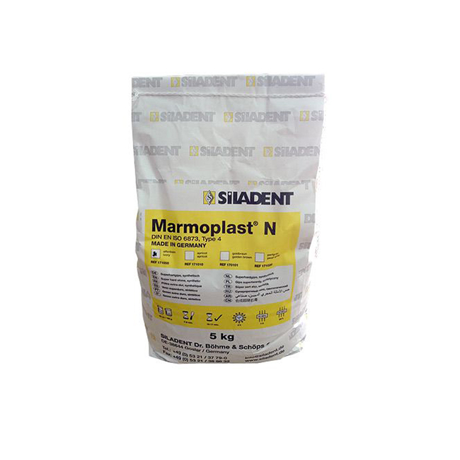 Marmoplast N - гладкий гипс, укрепленный смолой, класс 4, 4х5 кг | Siladent (Германия) Marmoplast N - гладкий гипс, укрепленный смолой, класс 4, 4х5 кг | Siladent (Германия)