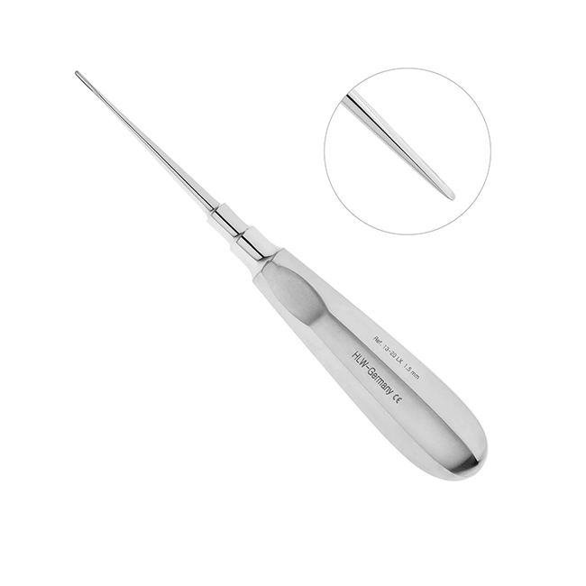 Люксатор прямой удлиненный, 1,5 мм | HLW Dental Instruments (Германия) Люксатор прямой удлиненный, 1,5 мм | HLW Dental Instruments (Германия)
