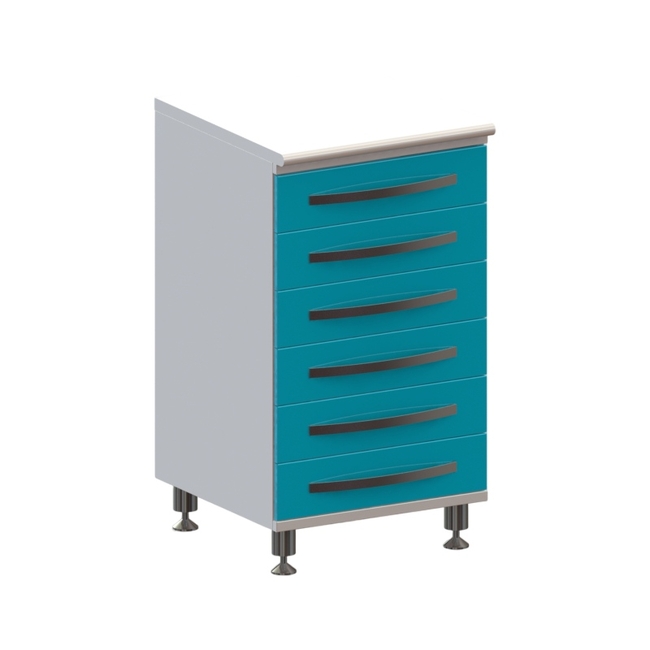 Т6 - тумба напольная на хромированных ножках серия Люкс, 6 выдвижных ящиков | Виталия (Россия) Т6 - тумба напольная на хромированных ножках серия Люкс, 6 выдвижных ящиков | Виталия (Россия)