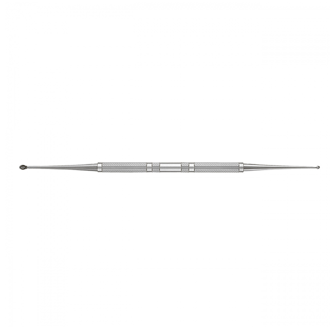 Ложка кюретажная, прямая, двухсторонняя, 4,4x3 и 2x2,8 мм | YDM (Япония)