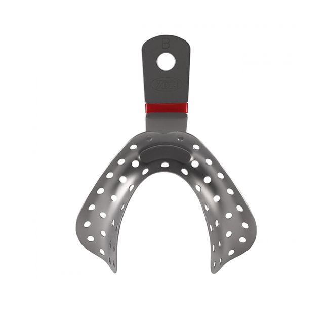 Ложка слепочная для нижней челюсти, полностью лишенной зубов, форма №LB, 76,5x59 мм | YDM (Япония)