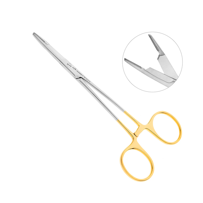 Иглодержатель хирургический прямой Olsen-Hegar TC, длина 150 мм | HLW Dental Instruments (Германия)