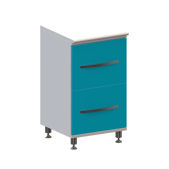 Т2 - тумба напольная на хромированных ножках серия Люкс, 2 выдвижных ящика | Виталия (Россия) Т2 - тумба напольная на хромированных ножках серия Люкс, 2 выдвижных ящика | Виталия (Россия)