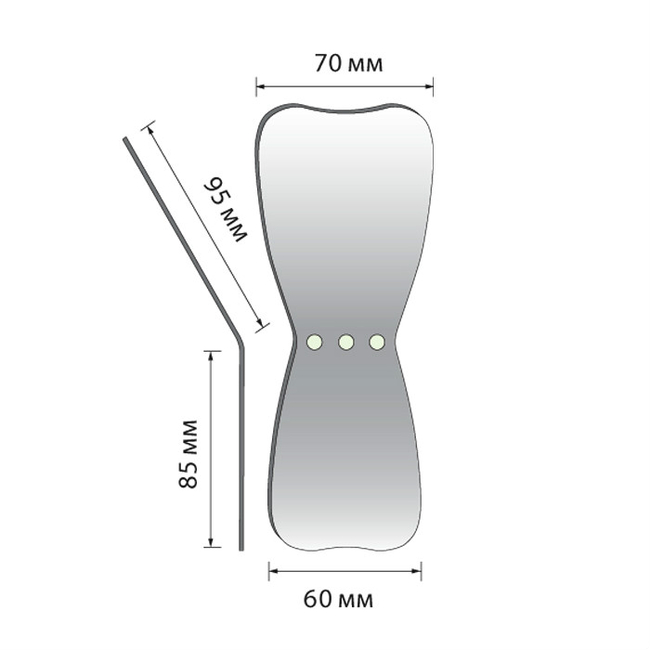 Зеркало для дентальной фотографии окклюзионное широкое (L), родиевое покрытие | YDM (Япония) Зеркало для дентальной фотографии окклюзионное широкое (L), родиевое покрытие | YDM (Япония)