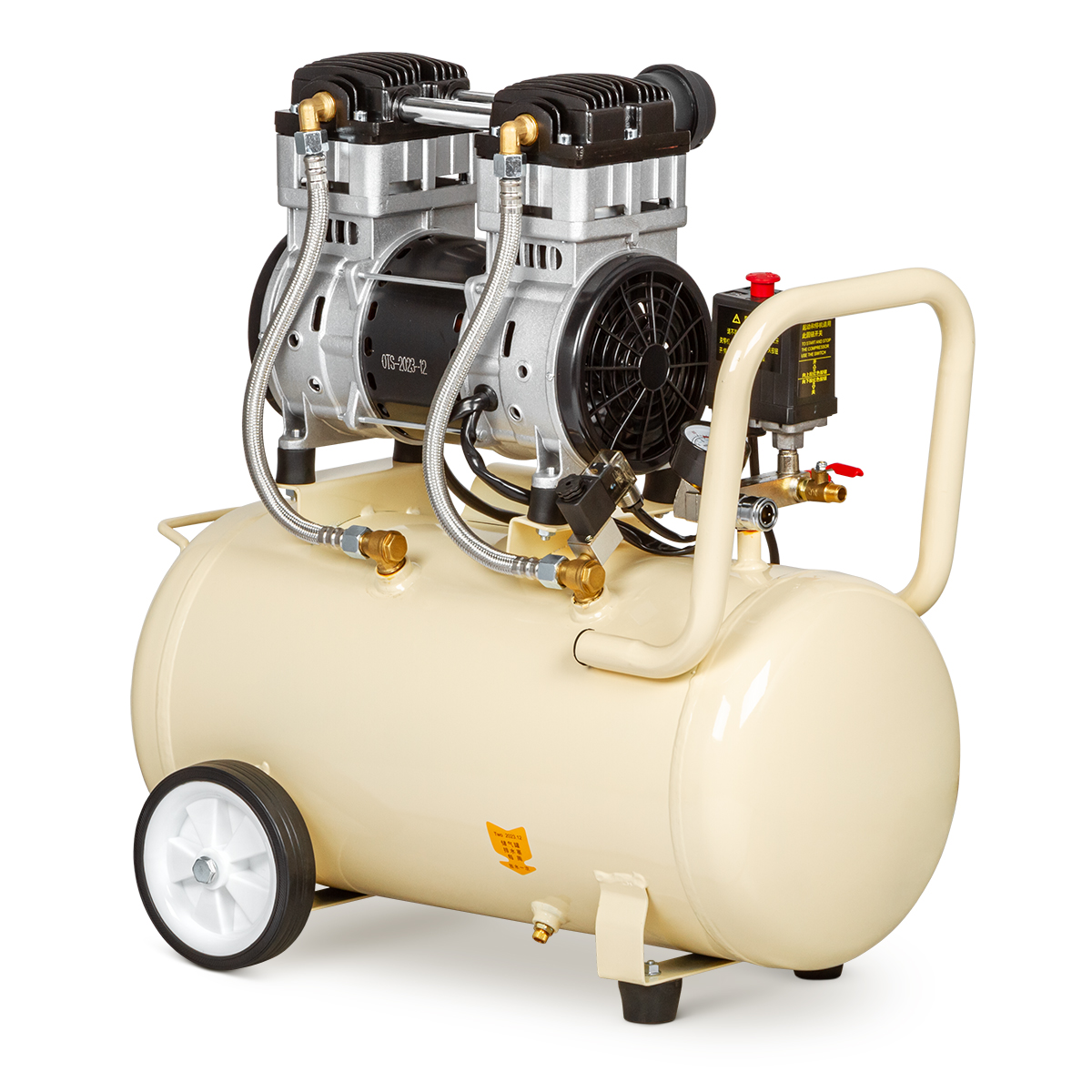 Компрессор воздушный медицинский безмасляный Mercury HK-2EW-35 (100л) усиленный Компрессор воздушный медицинский безмасляный Mercury HK-2EW-35 (100л) усиленный