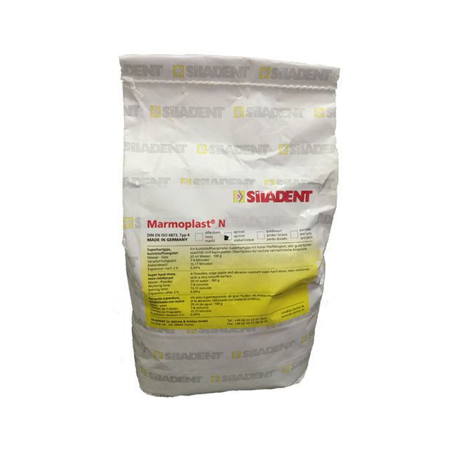 Marmoplast N - гладкий гипс, укрепленный смолой, 5 кг, класс 4 | Siladent (Германия) Marmoplast N - гладкий гипс, укрепленный смолой, 5 кг, класс 4 | Siladent (Германия)