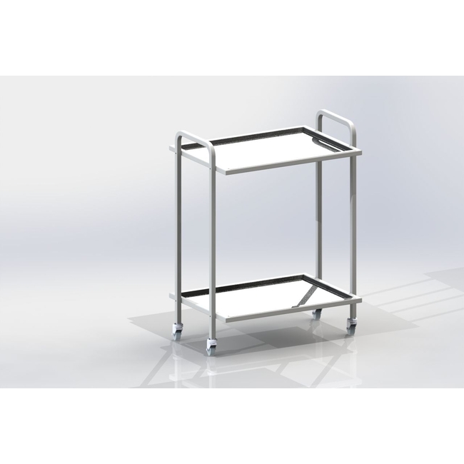 СИП2 - столик передвижной инструментальный, 2 полки из нержавеющей стали | Виталия (Россия) СИП2 - столик передвижной инструментальный, 2 полки из нержавеющей стали | Виталия (Россия)