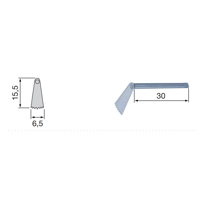SGO-3 - микропила для осциллирующих движений, толщина лезвия 0,3 мм | NSK Nakanishi (Япония)