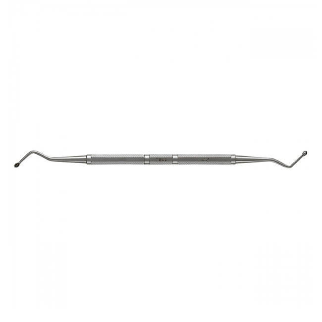 Ложка кюретажная, изогнутая, двухсторонняя, форма №2 | YDM (Япония)