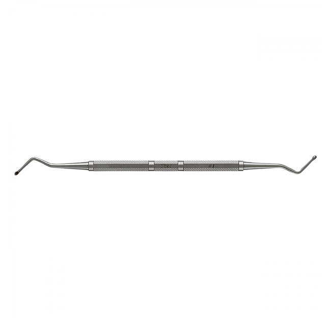 Ложка кюретажная, изогнутая, двухсторонняя, форма №1 | YDM (Япония)