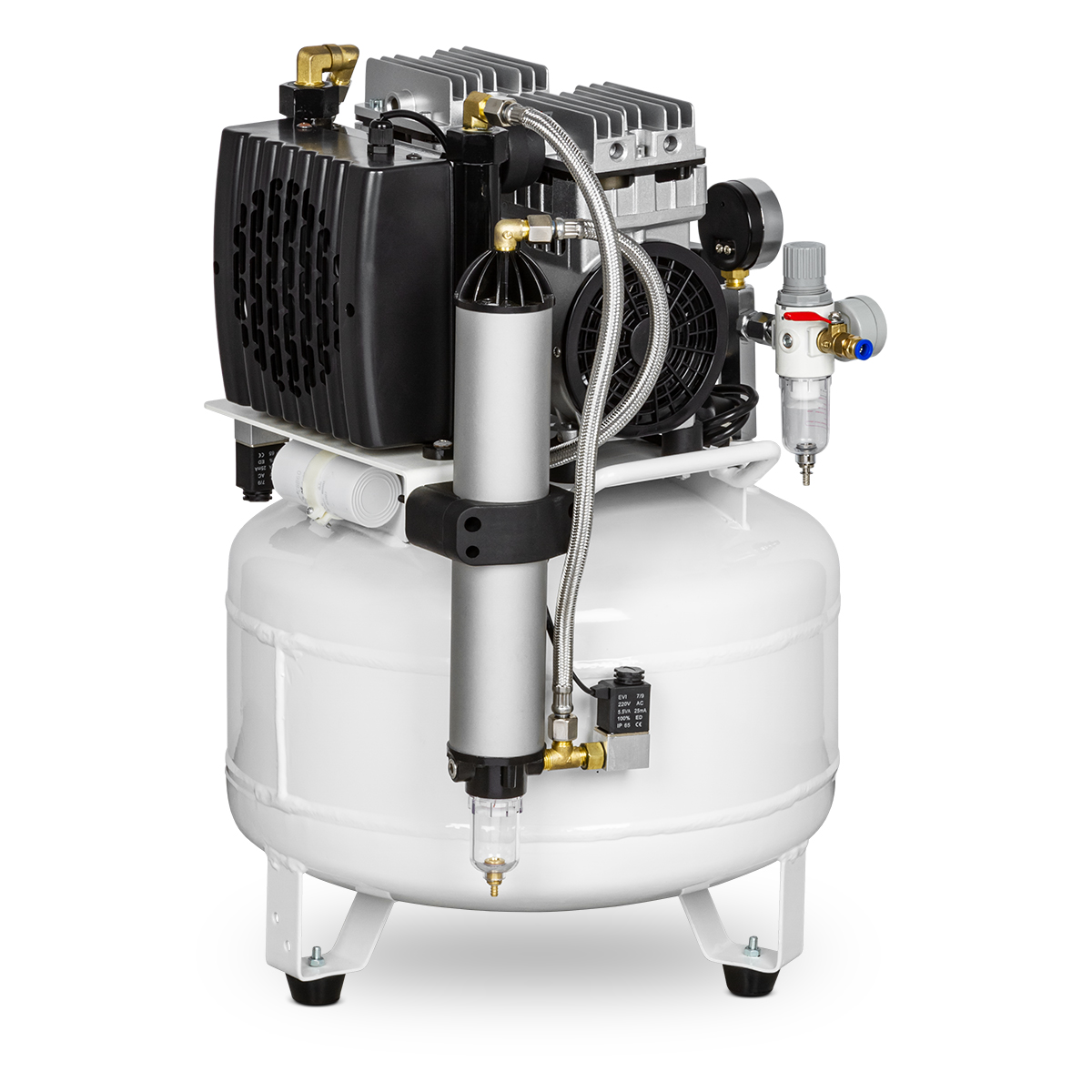 Компрессор воздушный медицинский безмасляный Mercury HK-2EW-35 (100л) с осушителем Компрессор воздушный медицинский безмасляный Mercury HK-2EW-35 (100л) с осушителем