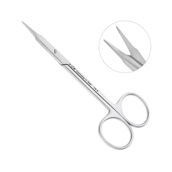 Ножницы хирургические прямые Stevens, 115 мм | HLW Dental Instruments (Германия)