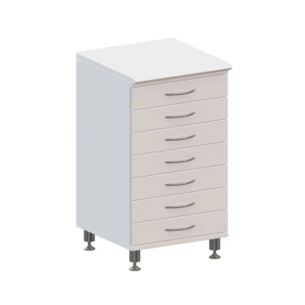 Т7 - тумба напольная на хромированных ножках, 7 выдвижных ящиков | Виталия (Россия) Т7 - тумба напольная на хромированных ножках, 7 выдвижных ящиков | Виталия (Россия)