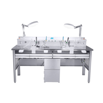 R-305 - многофункциональный зуботехнический стол, 2 рабочих места | SREFO (Китай)