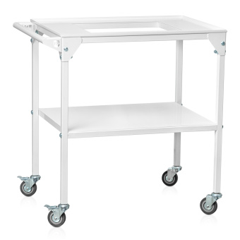 Стол передвижной СП-70 с отверстием для ревизии автоклава Стол передвижной СП-70 с отверстием для ревизии автоклава