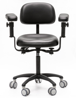 Стул микроскописта Mercury STANDART Black, HX001-36 Стул микроскописта Mercury STANDART Black, HX001-36