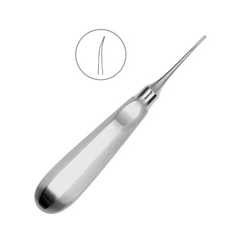 Люксатор изогнутый, 2 мм (13-5LX) | HLW Dental Instruments (Германия) Люксатор изогнутый, 2 мм (13-5LX) | HLW Dental Instruments (Германия)