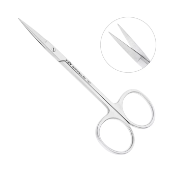Ножницы хирургические прямые Iris, 115 мм | HLW Dental Instruments (Германия)