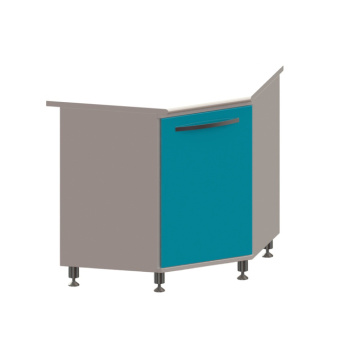 ТУ ЛЮКС - тумба угловая на хромированных ножках | Виталия (Россия) ТУ ЛЮКС - тумба угловая на хромированных ножках | Виталия (Россия)