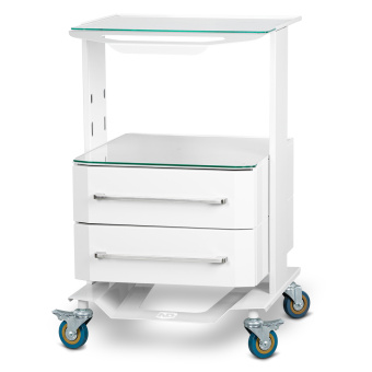 Стоматологический столик СИПС Н-01 с 2-мя ящиками Стоматологический столик СИПС Н-01 с 2-мя ящиками
