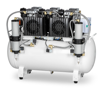 Компрессор стоматологический воздушный безмасляный JW-034А 300л с осушителем